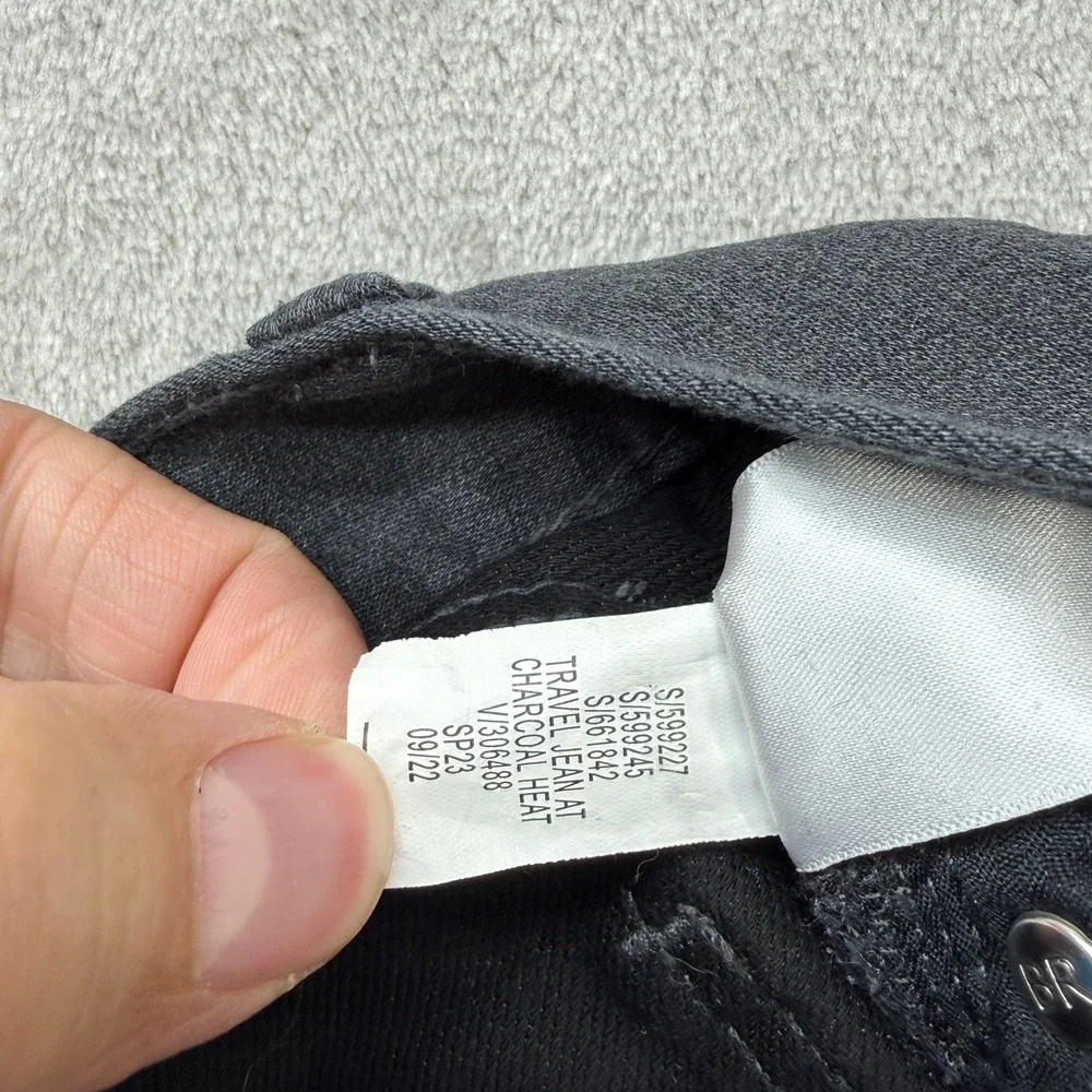 Banana‎ Republic Travel Jean Mens 33x32 Charcoal Gray Athletic Fit Stretch Denim